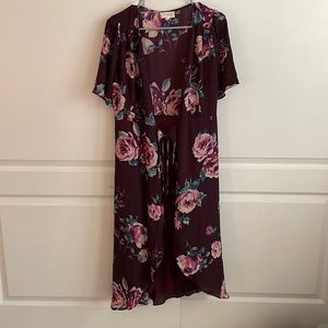 Everly tie front sheer cardigan